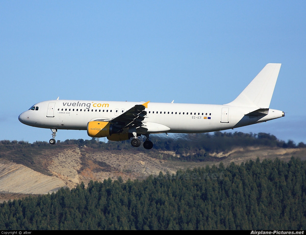 Vueling Airlines EC-ICT aircraft at Bilbao