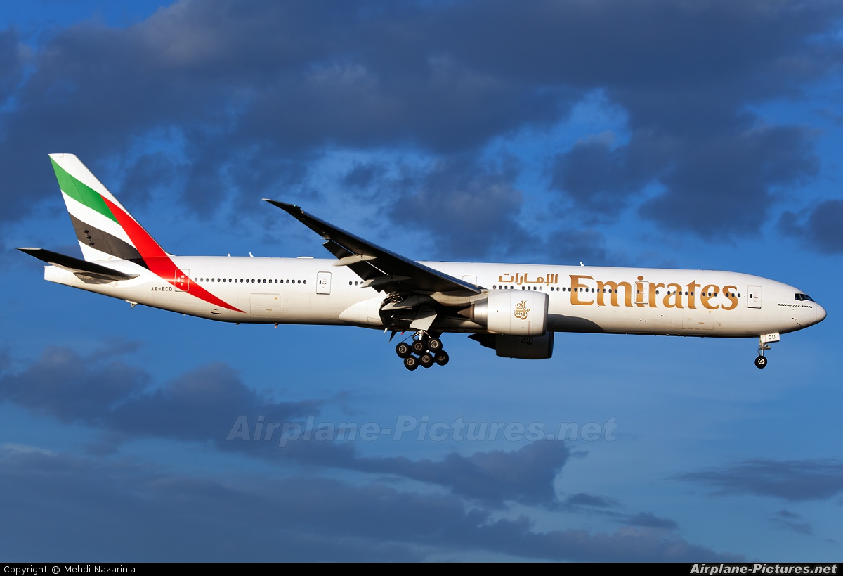 Emirates Airlines A6-ECD aircraft at Melbourne Intl, VIC