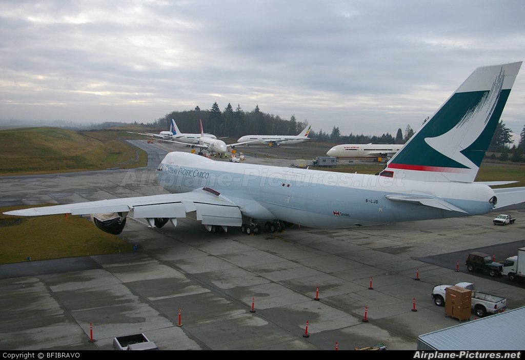 Cathay Pacific Cargo B-LJD aircraft at Everett - Snohomish County / Paine Field