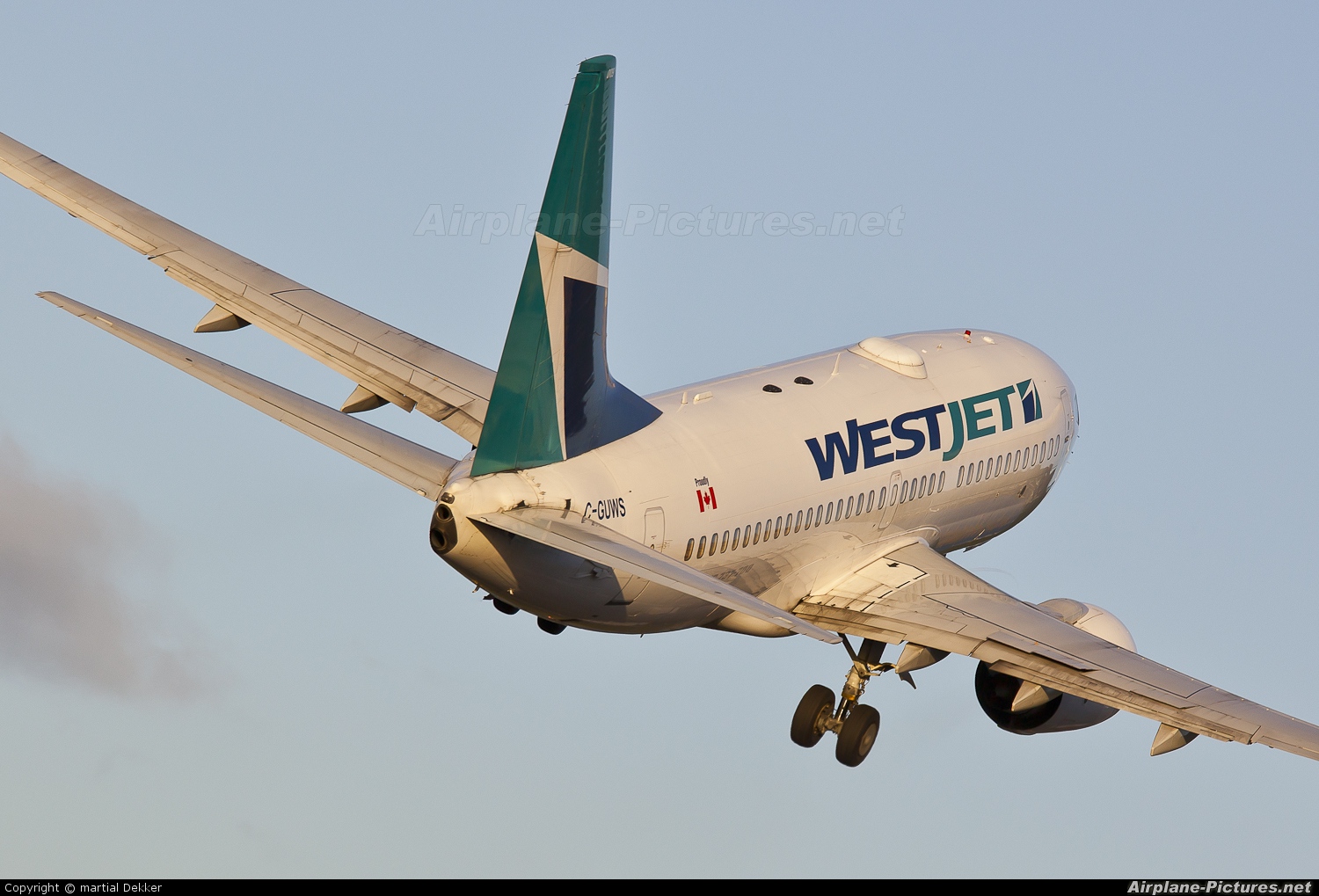 WestJet Airlines C-GUWS aircraft at Sint Maarten - Princess Juliana Intl