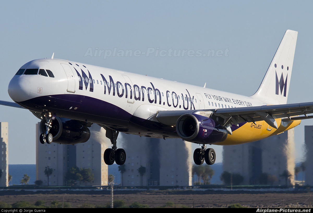 Monarch Airlines G-OJEG aircraft at Alicante - El Altet