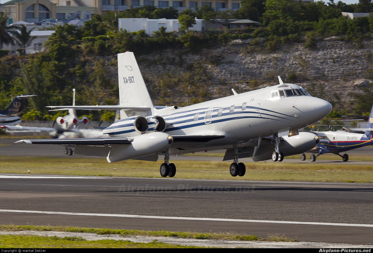 Private XA-EKT aircraft at Sint Maarten - Princess Juliana Intl