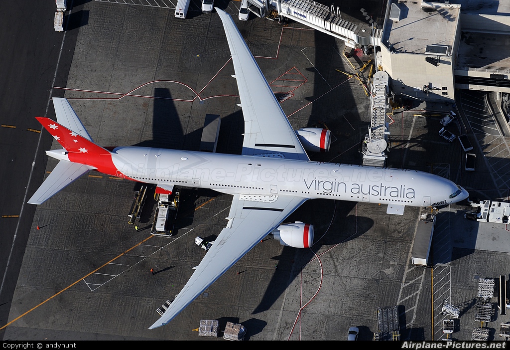 Virgin Australia VH-VOZ aircraft at Los Angeles Intl