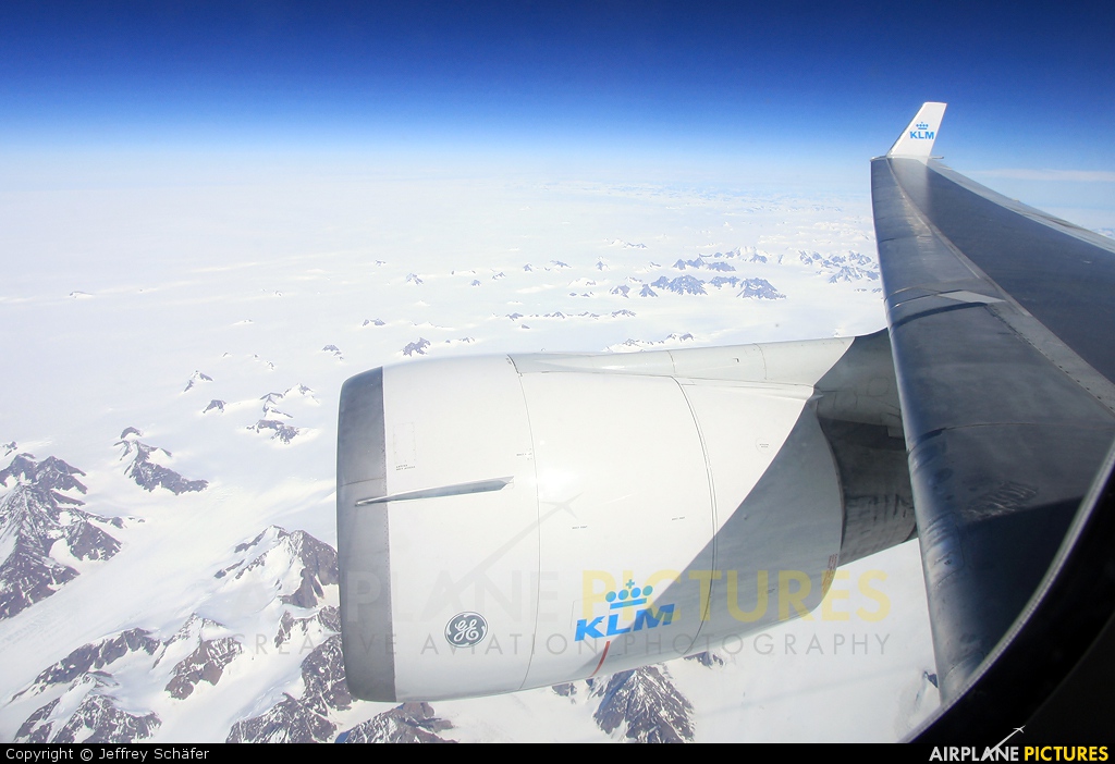 KLM PH-KCE aircraft at In Flight - Greenland