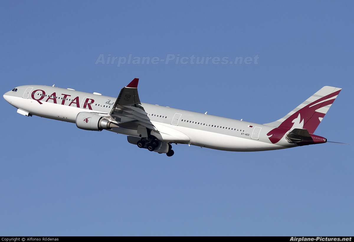 Qatar Airways A7-AED aircraft at Barcelona - El Prat