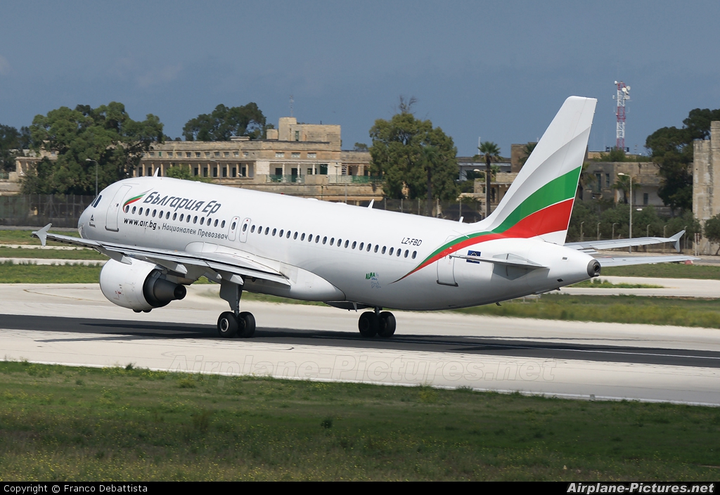 Bulgaria Air LZ-FBD aircraft at Malta Intl