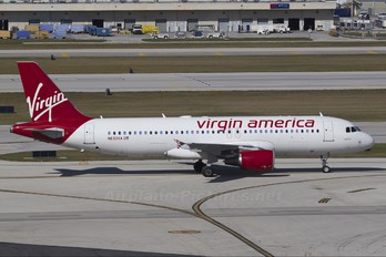 N630VA - Virgin America Airbus A320