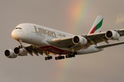 A6-EDF - Emirates Airlines Airbus A380 aircraft