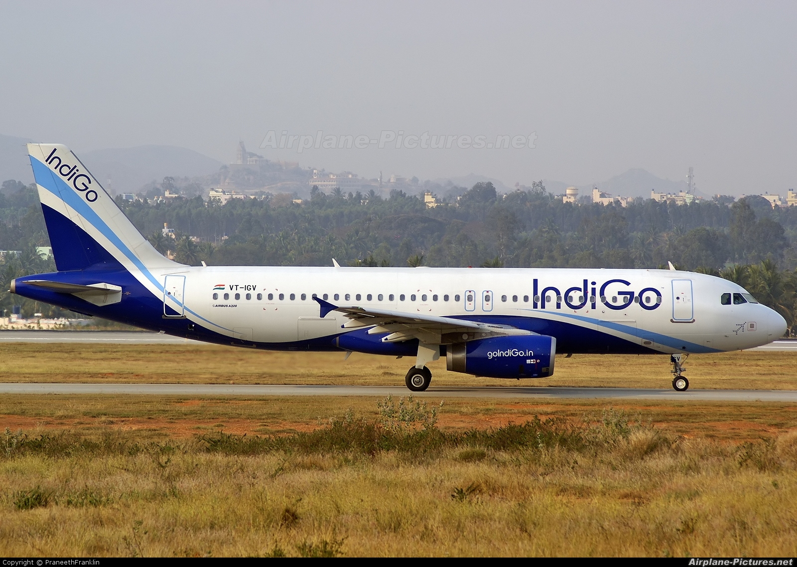 IndiGo VT-IGV aircraft at Bangalore - Bengaluru Intl