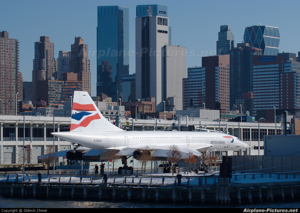 British Airways G-BOAD aircraft at New York - Intrepid Sea Air Museum