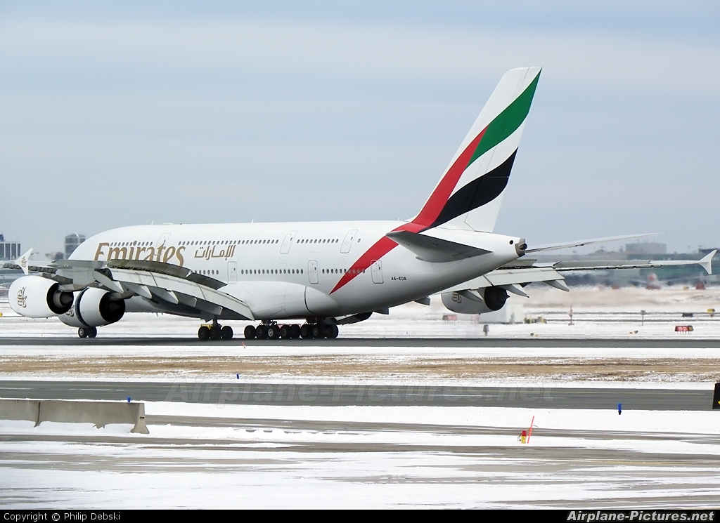 Emirates Airlines A6-EDB aircraft at Toronto - Pearson Intl, ON