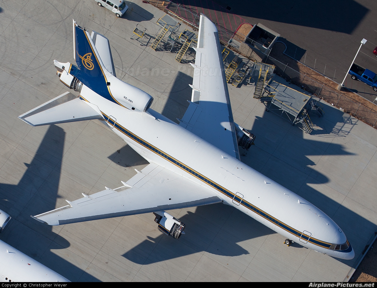 Al Anwa Aviation HZ-AB1 aircraft at Victorville - Southern California Logistics