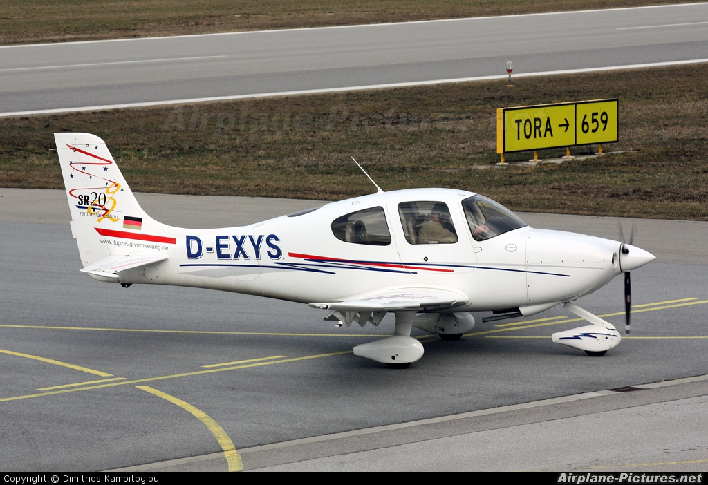 Private D-EXYS aircraft at Augsburg