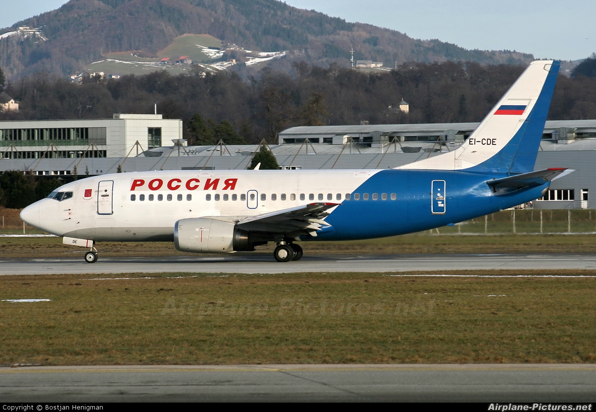 Rossiya EI-CDE aircraft at Salzburg