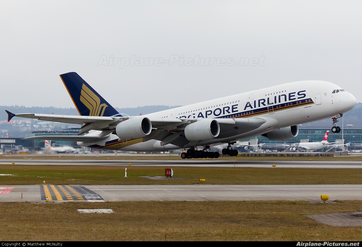 Singapore Airlines 9V-SKD aircraft at Zurich