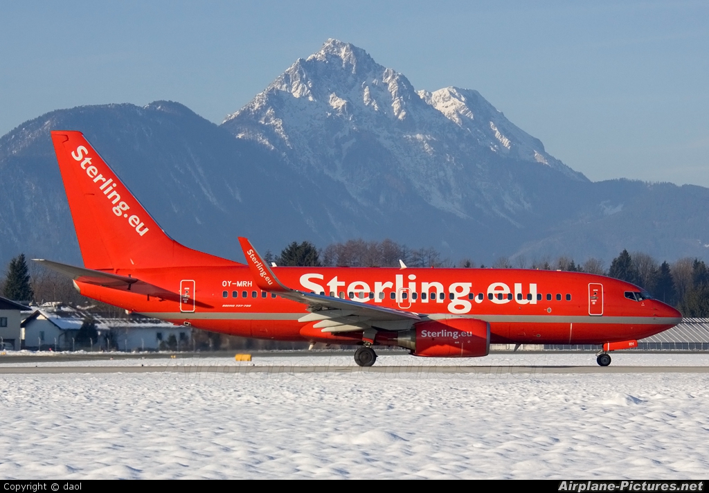 Sterling OY-MRH aircraft at Salzburg