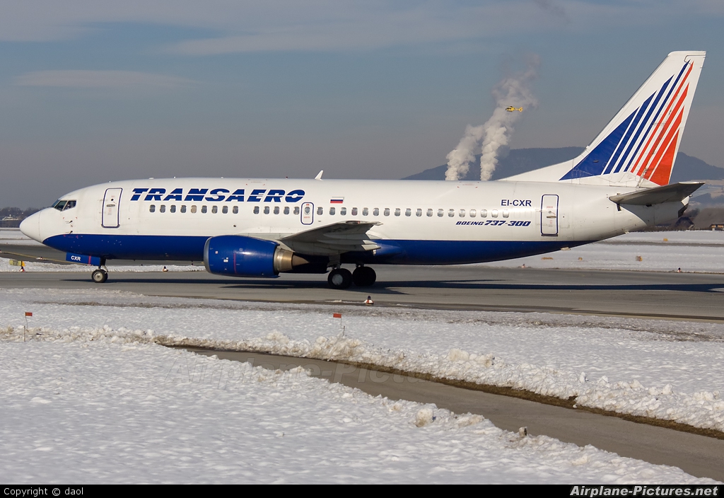 Transaero Airlines EI-CXR aircraft at Salzburg