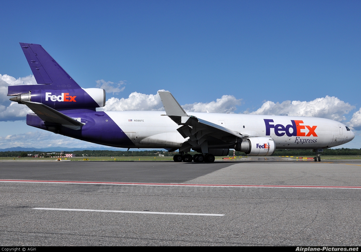 FedEx Federal Express N586FE aircraft at Milan - Malpensa