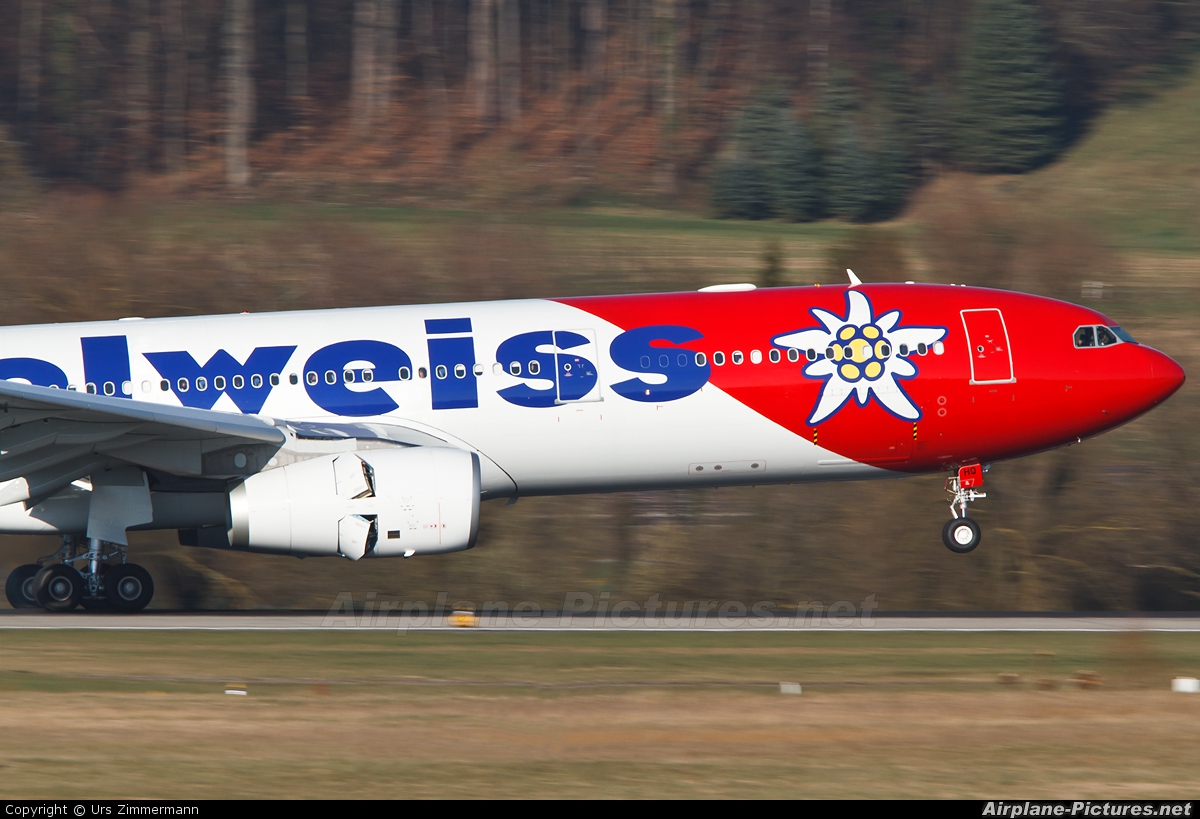 Edelweiss HB-JHQ aircraft at Zurich