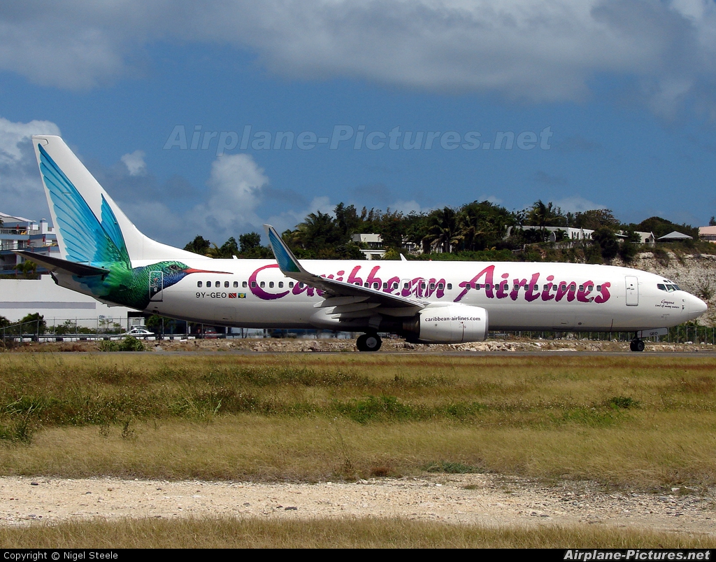 Caribbean Airlines  9Y-GEO aircraft at Sint Maarten - Princess Juliana Intl