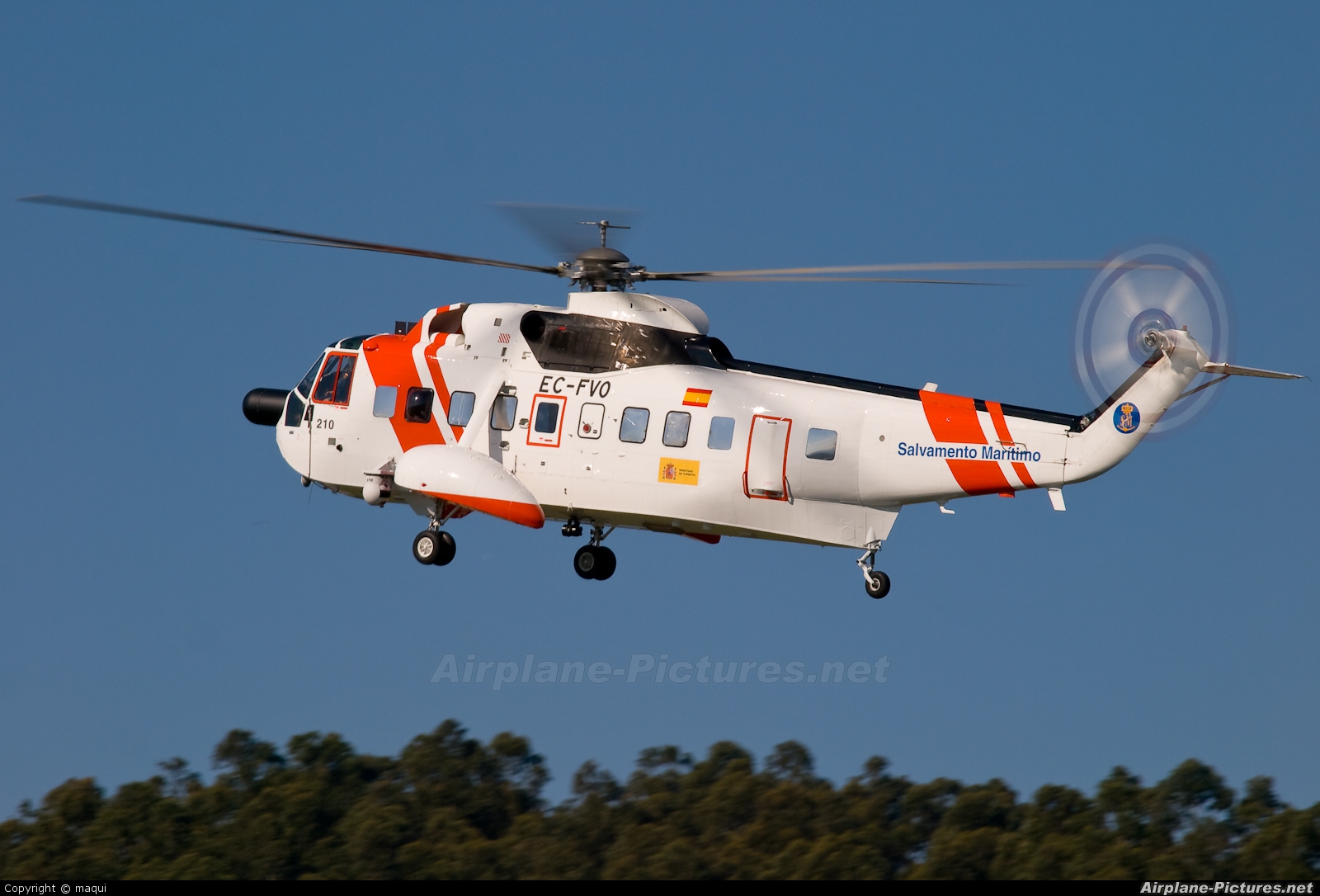 Spain - Coast Guard EC-FVO aircraft at La Coruña