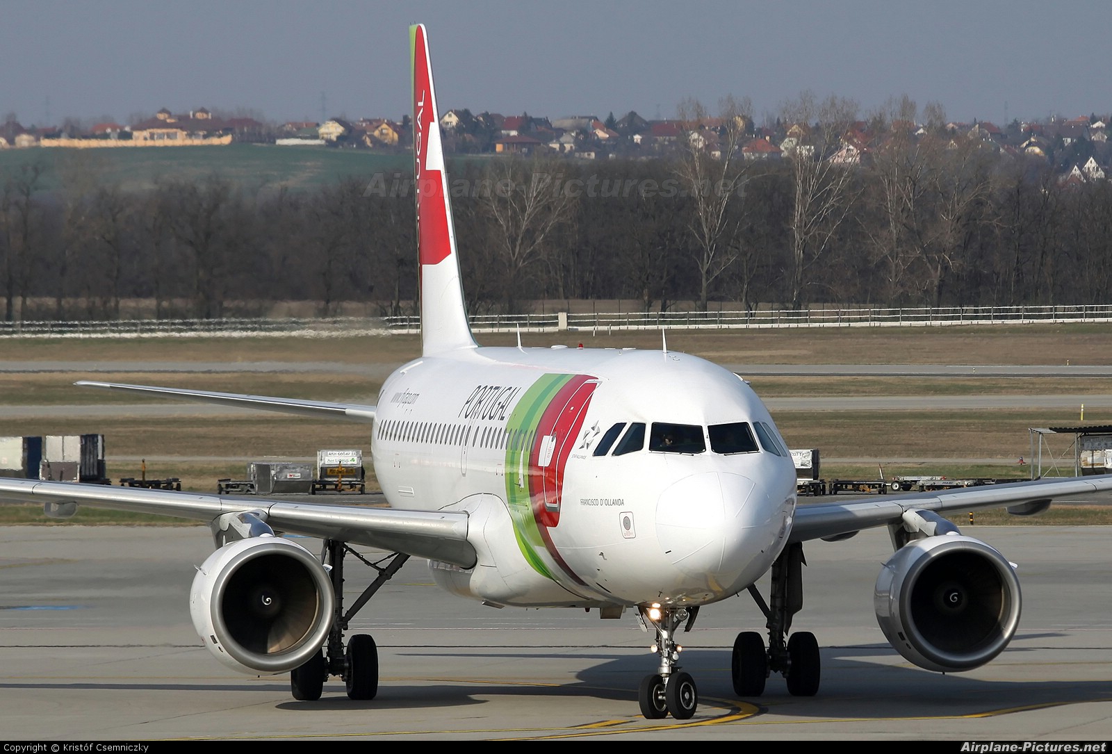 TAP Portugal CS-TTE aircraft at Budapest Ferenc Liszt International Airport