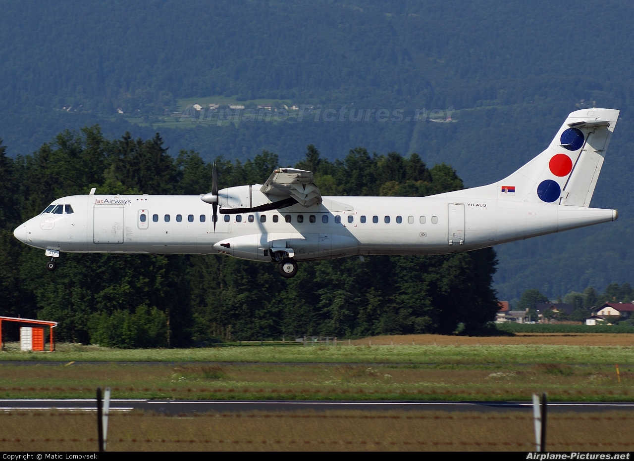JAT Airways YU-ALO aircraft at Ljubljana - Brnik