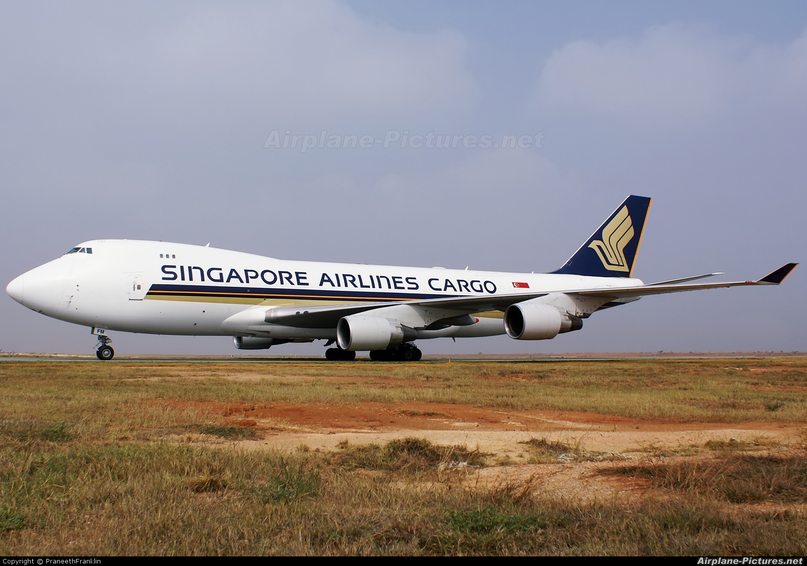 Singapore Airlines Cargo 9V-SFM aircraft at Bangalore - Bengaluru Intl