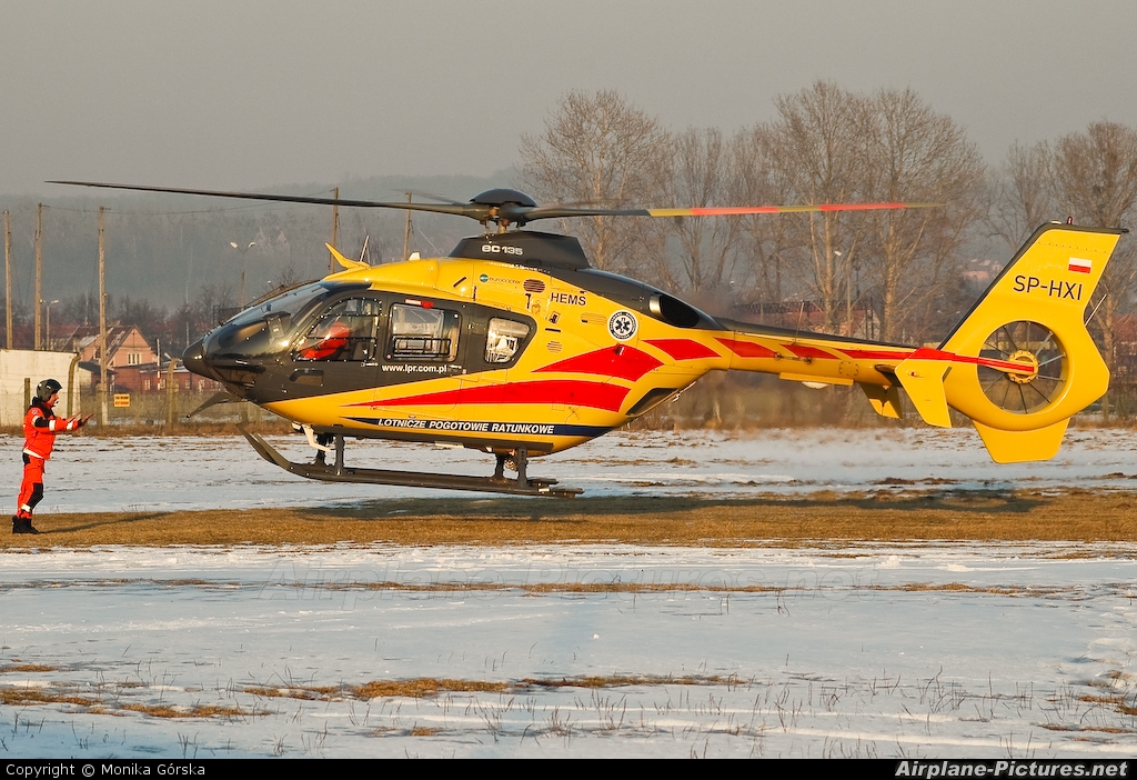 Polish Medical Air Rescue - Lotnicze Pogotowie Ratunkowe SP-HXI aircraft at Elbląg