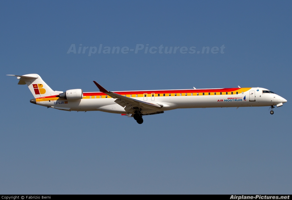 Air Nostrum - Iberia Regional EC-LJX aircraft at Bologna - Borgo Panigale