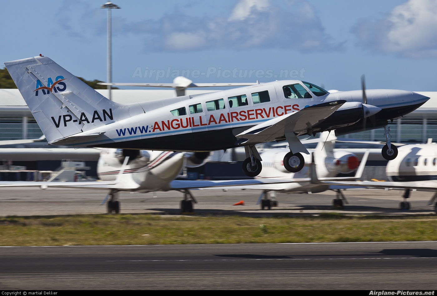Anguilla Air Services VP-AAN aircraft at Sint Maarten - Princess Juliana Intl