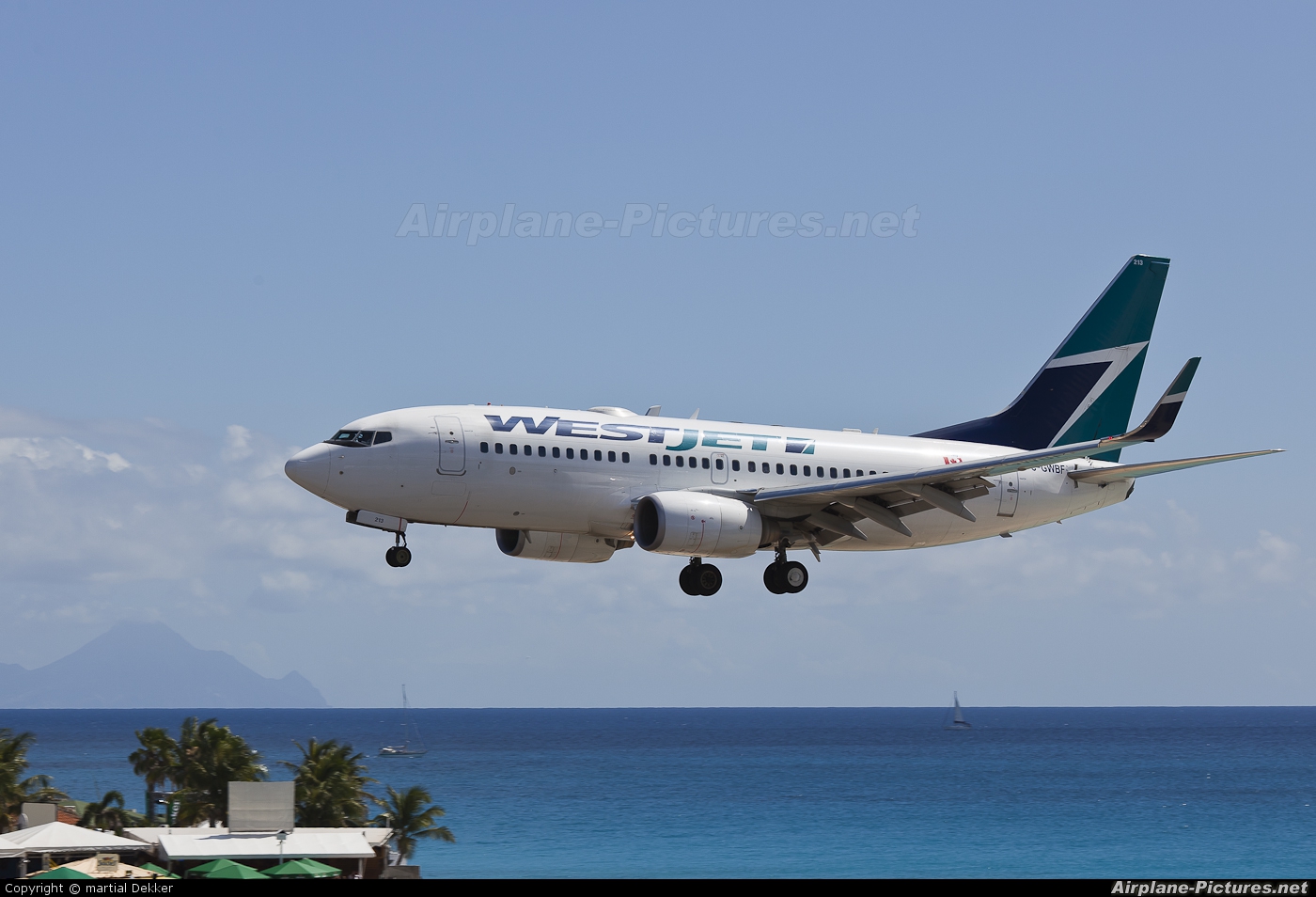 WestJet Airlines C-GWBF aircraft at Sint Maarten - Princess Juliana Intl