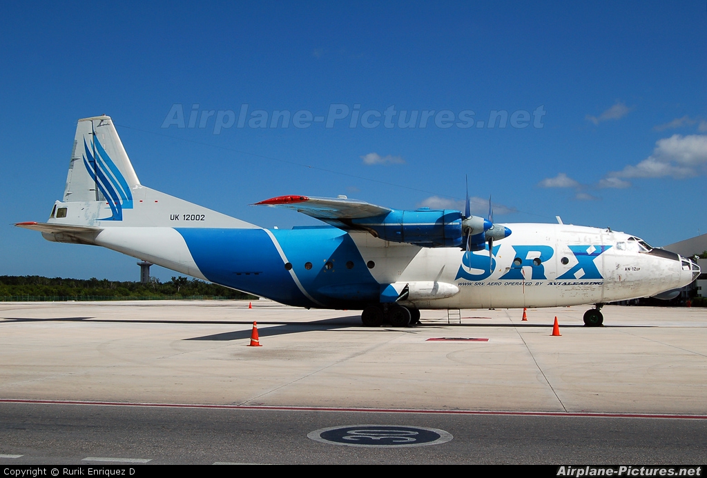 Avialeasing UK-12002 aircraft at Cancun Intl