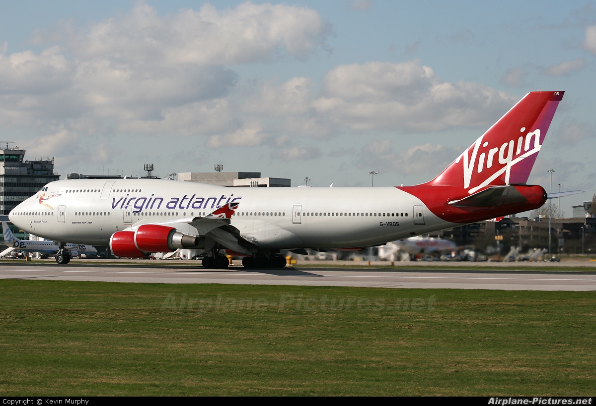 Virgin Atlantic G-VROS aircraft at Manchester
