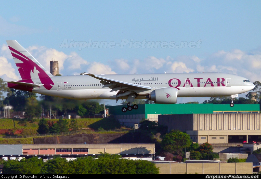 Qatar Airways A7-BBB aircraft at São Paulo - Guarulhos