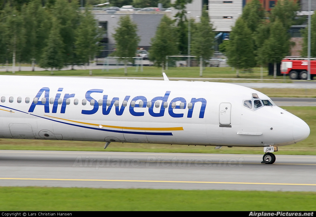 Air Sweden SE-DMT aircraft at Oslo - Gardermoen
