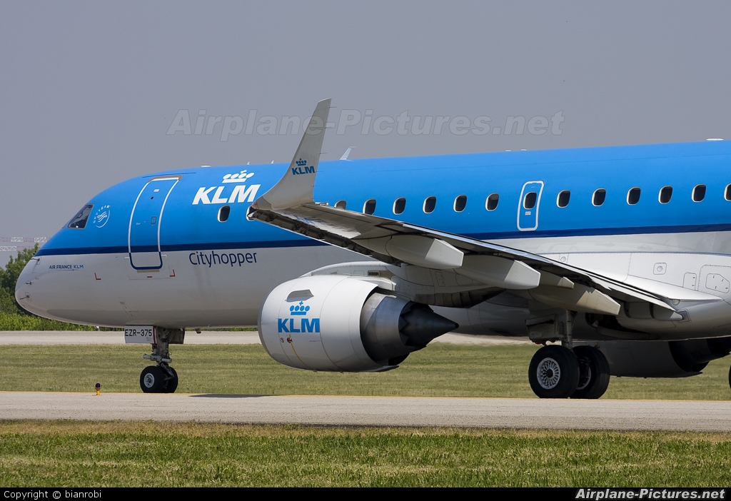 KLM Cityhopper PH-EZR aircraft at Bologna - Borgo Panigale