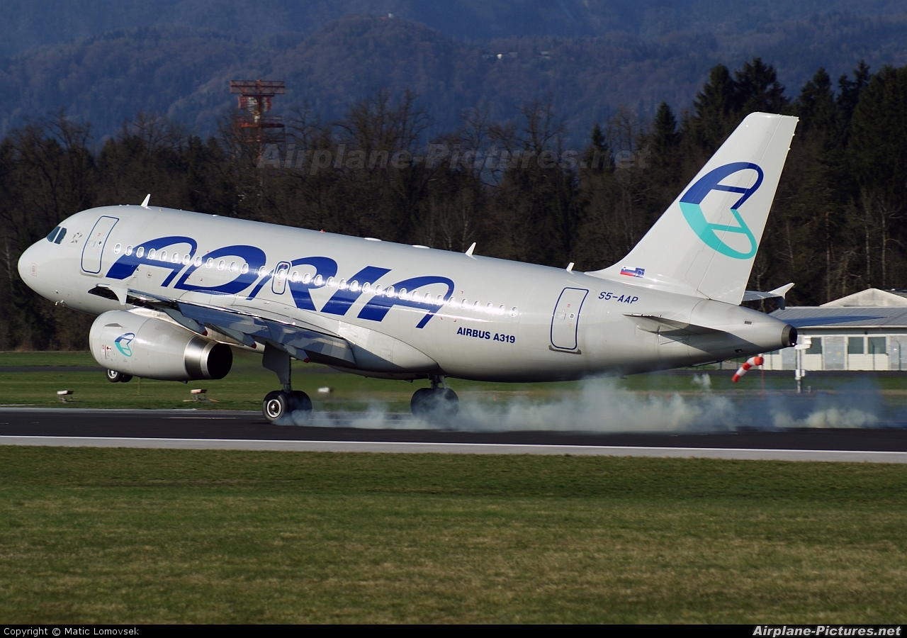 Adria Airways S5-AAP aircraft at Ljubljana - Brnik