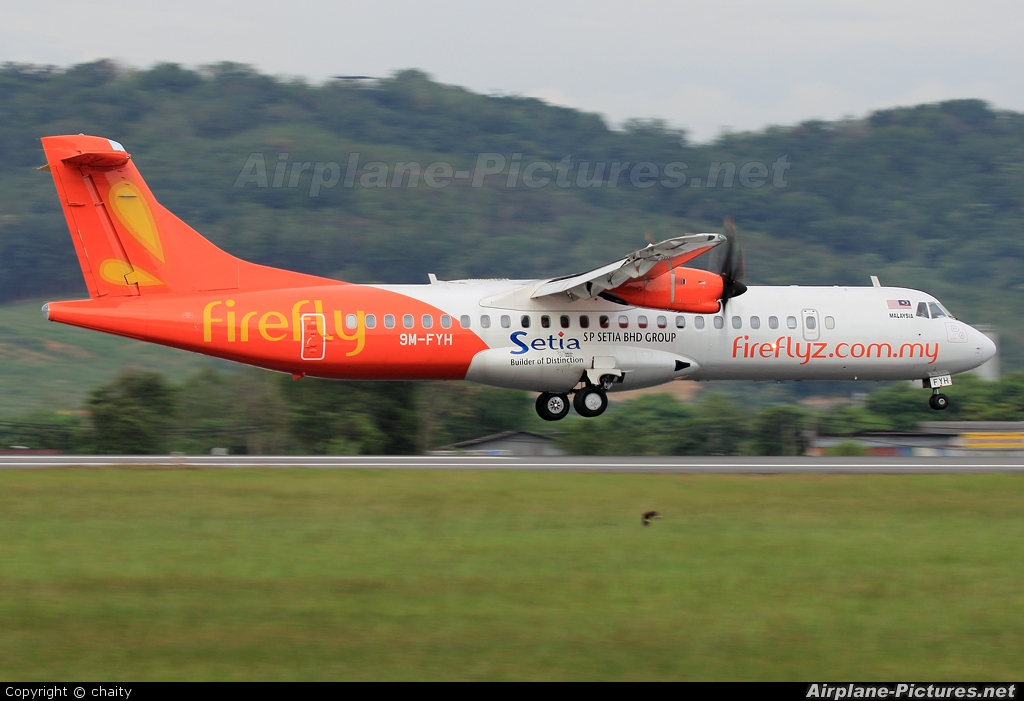 Firefly 9M-FYH aircraft at Subang - Sultan Abdul Aziz Shah