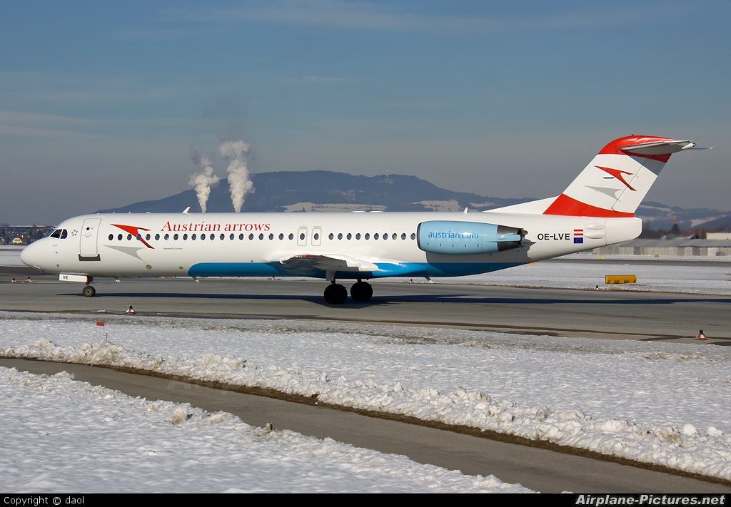 Austrian Airlines/Arrows/Tyrolean OE-LVE aircraft at Salzburg