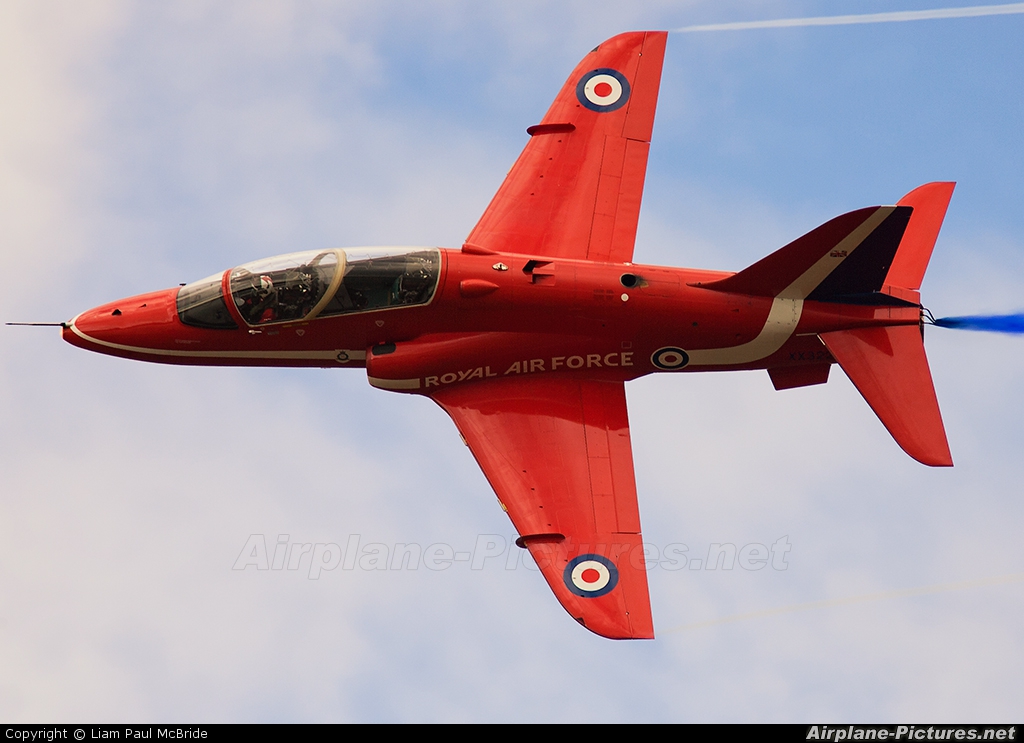 Royal Air Force "Red Arrows" XX322 aircraft at Leuchars