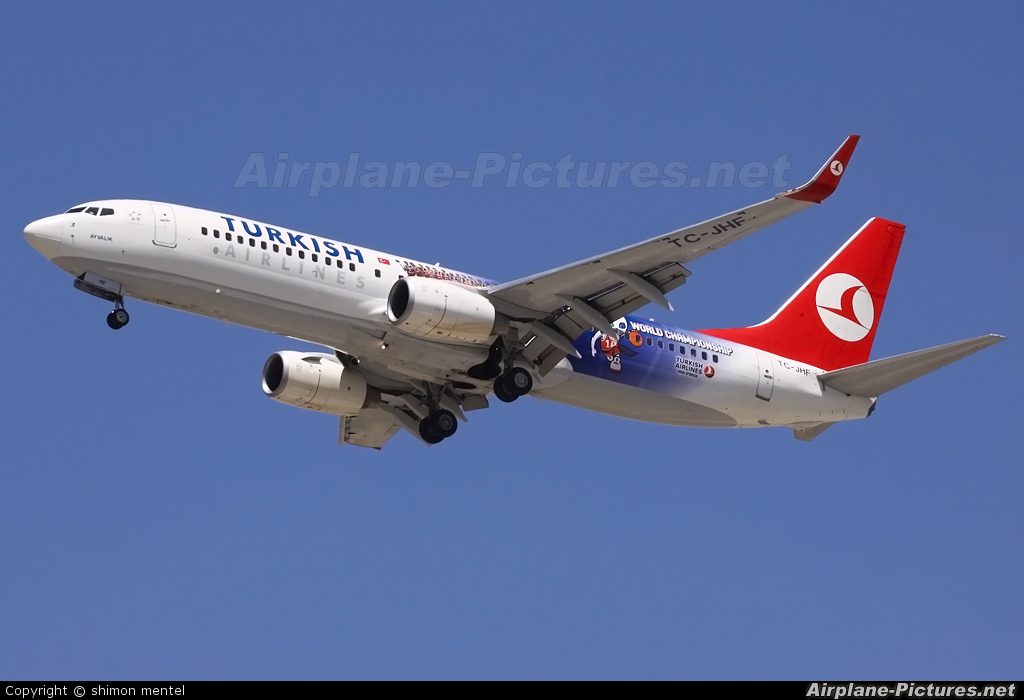 Turkish Airlines TC-JHF aircraft at Tel Aviv - Ben Gurion