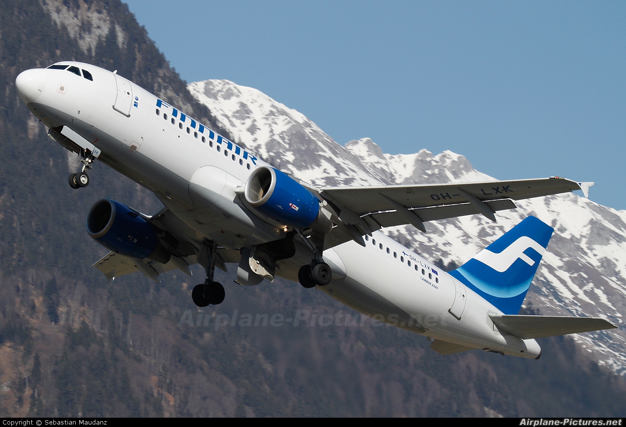 Finnair OH-LXK aircraft at Innsbruck