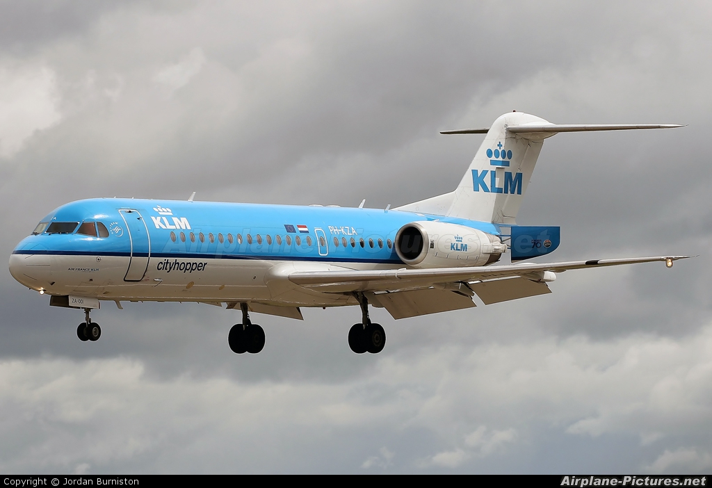 KLM Cityhopper PH-KZA aircraft at Leeds Bradford