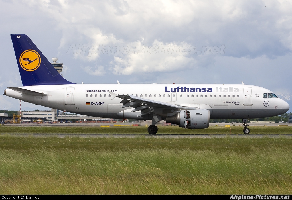Lufthansa Italia D-AKNF aircraft at Milan - Malpensa