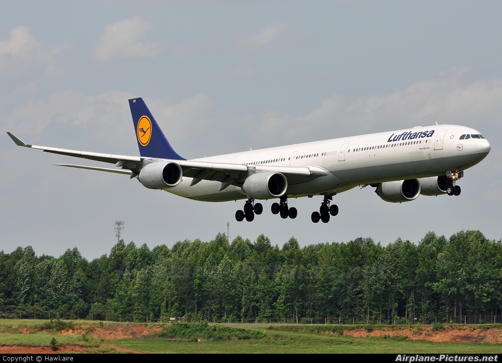 Lufthansa D-AIHW aircraft at Charlotte - Douglas Intl