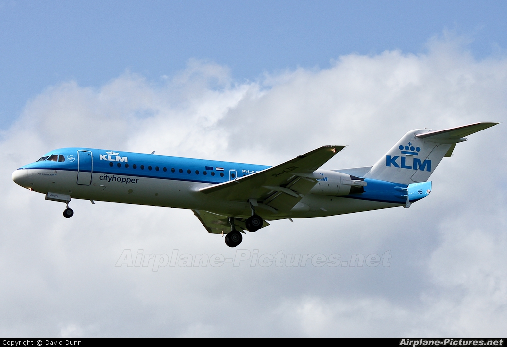 KLM Cityhopper PH-KZN aircraft at Newcastle