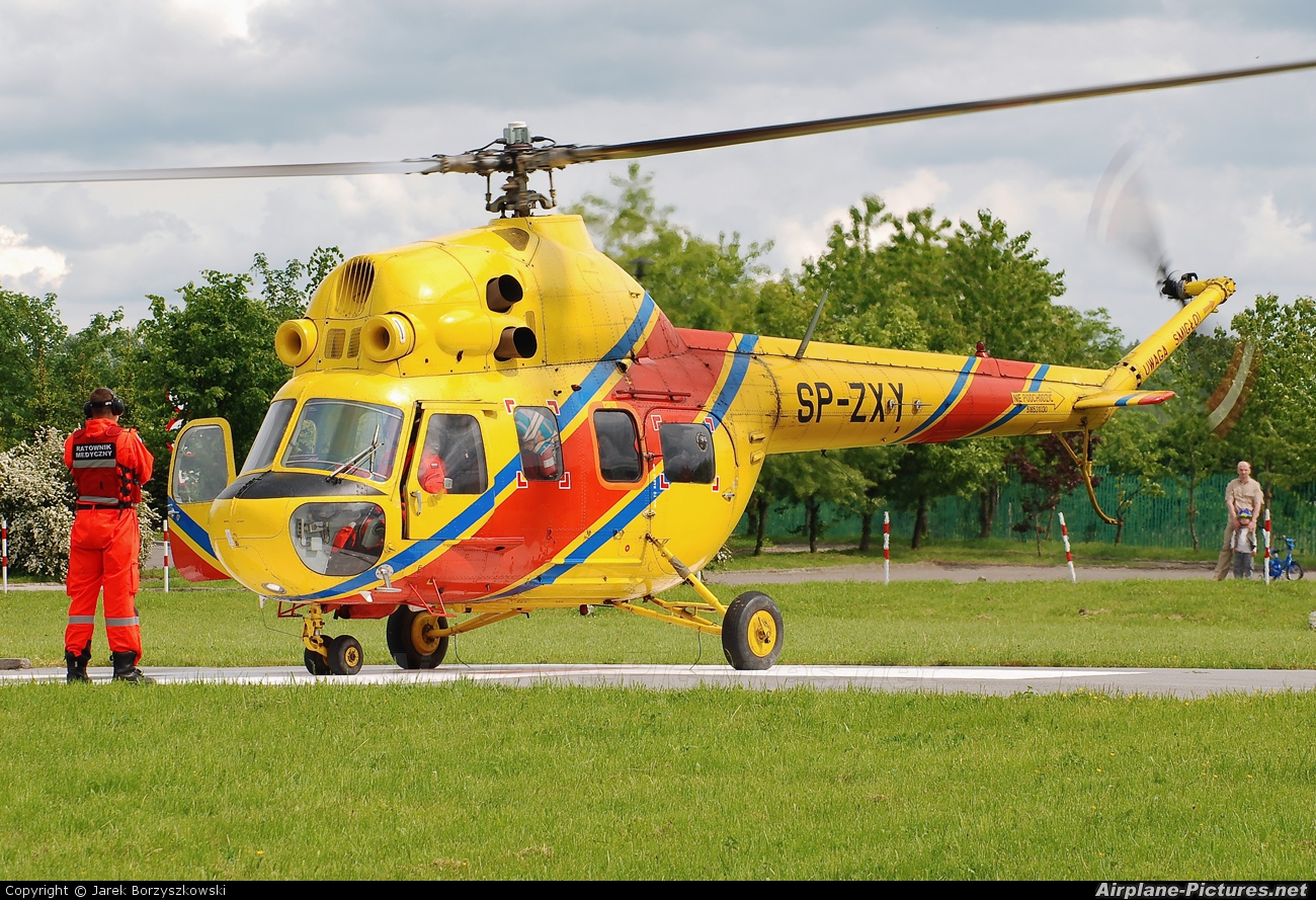 Polish Medical Air Rescue - Lotnicze Pogotowie Ratunkowe SP-ZXY aircraft at Elbląg