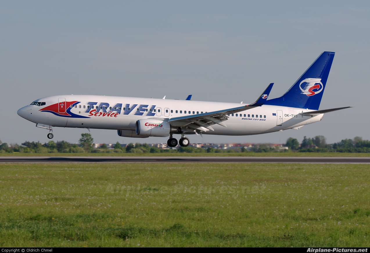 Travel Service OK-TVS aircraft at Prague - Václav Havel