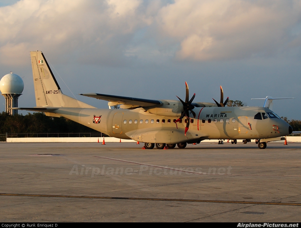Mexico - Navy AMT-251 aircraft at Cancun Intl
